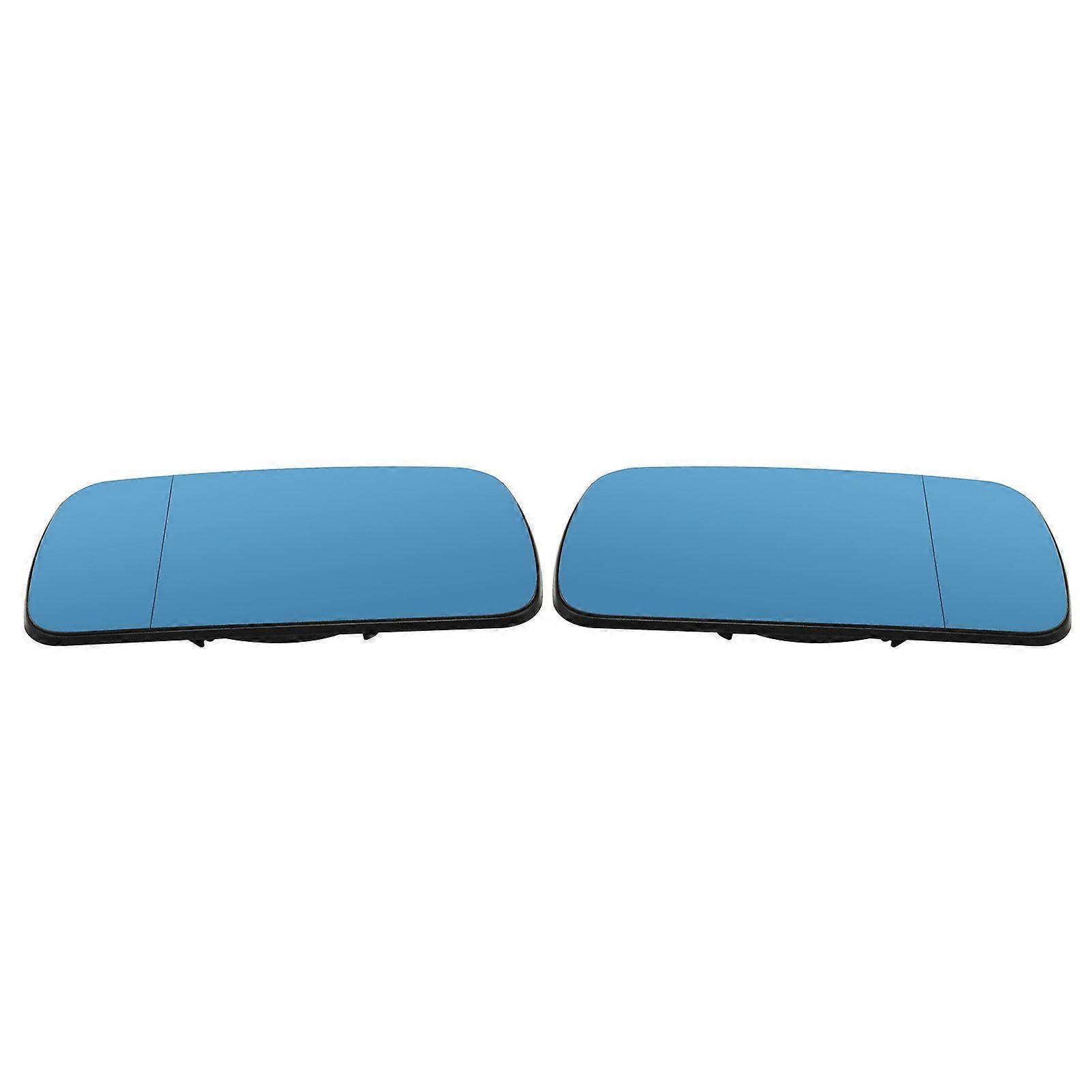 One Pair of Blue Wing Mirror Glass Rearview Mirror Replacement for E46 02.1998~03.2005 for E39 1995~2000 MK6612