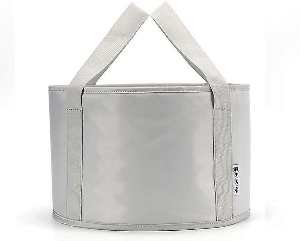 Collapsible 15L Folding Bucket for Camping and Fishing, Portable Outdoor Basin with Durable Fabric and Compact Design