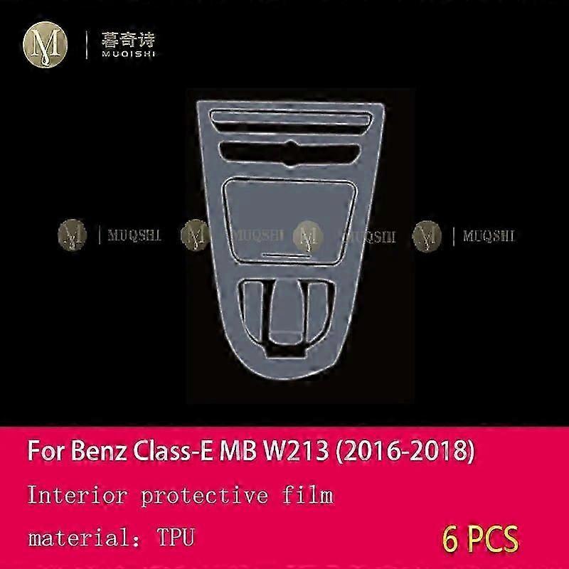 Car Interior Decoration For Mercedes Benz Mb W213 E-class 2016-2018 Car Interior Center Console Transparent/matte Tpu Protective Film Ppf Anti-scratch