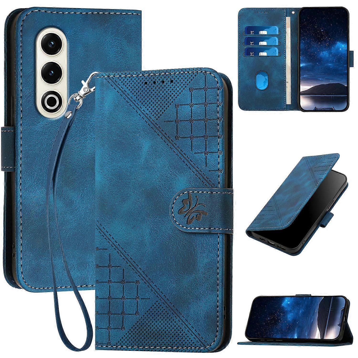 Grid Butterfly PU Case For Itel S25