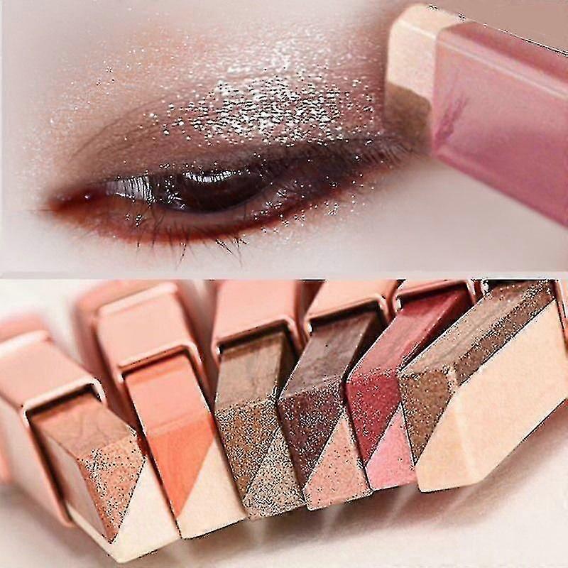 New 6 Color Gradient Two-color Spiral Eye Shadow Stick Long Lasting Eyeshadow Palette Waterproof Eye Makeup Cosmetics Easy To Use