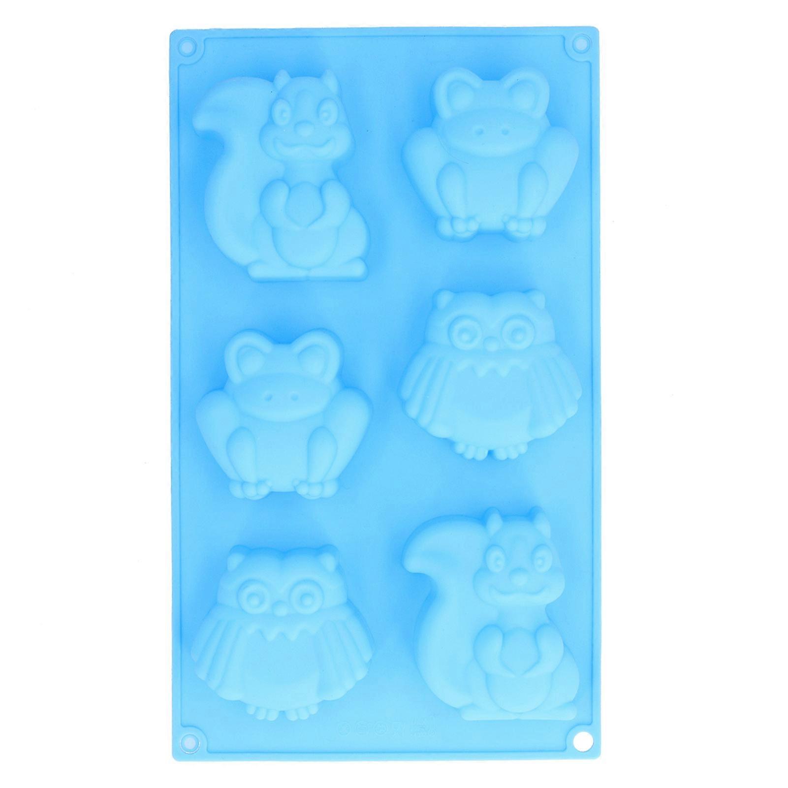 Silicone Cake Mold No BPA Cute Pattern Soap Baking Mold For Home Kitchen Bakery