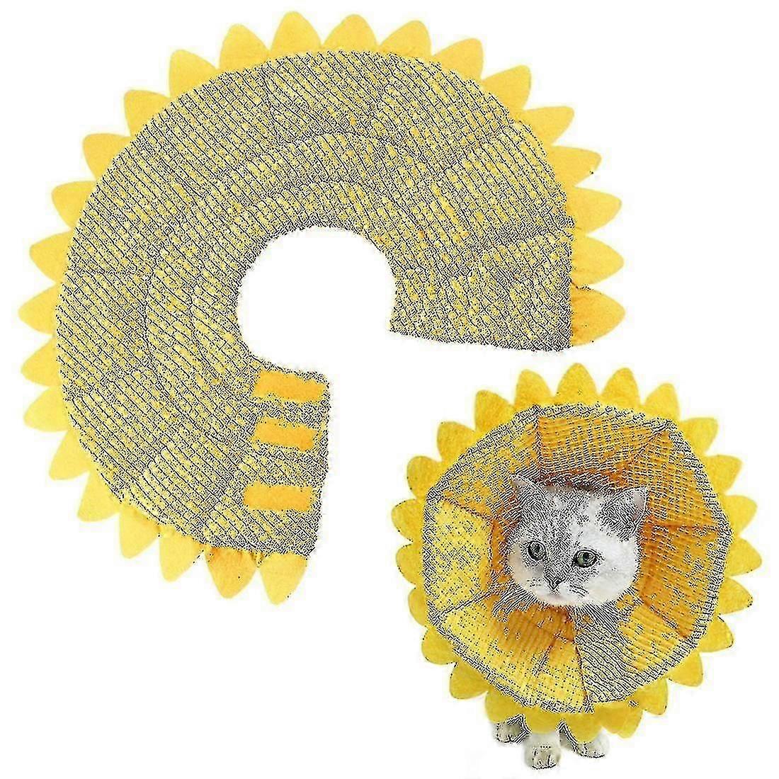 Cat Cone Soft Pet Recovery Collar Cotton Protective Cat Cone Alternative Adjustable Collar For Cat-HPZX