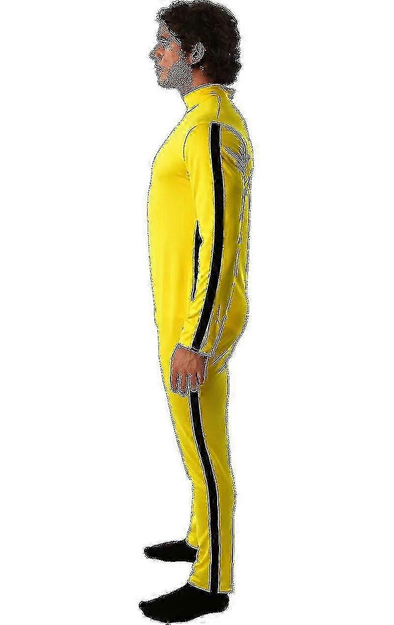 Άνδρες Bruce Lee Kill Bill Κίτρινες πολεμικές τέχνες ολόσωμη φόρμα 70s ταινία φανταχτερό φόρεμα