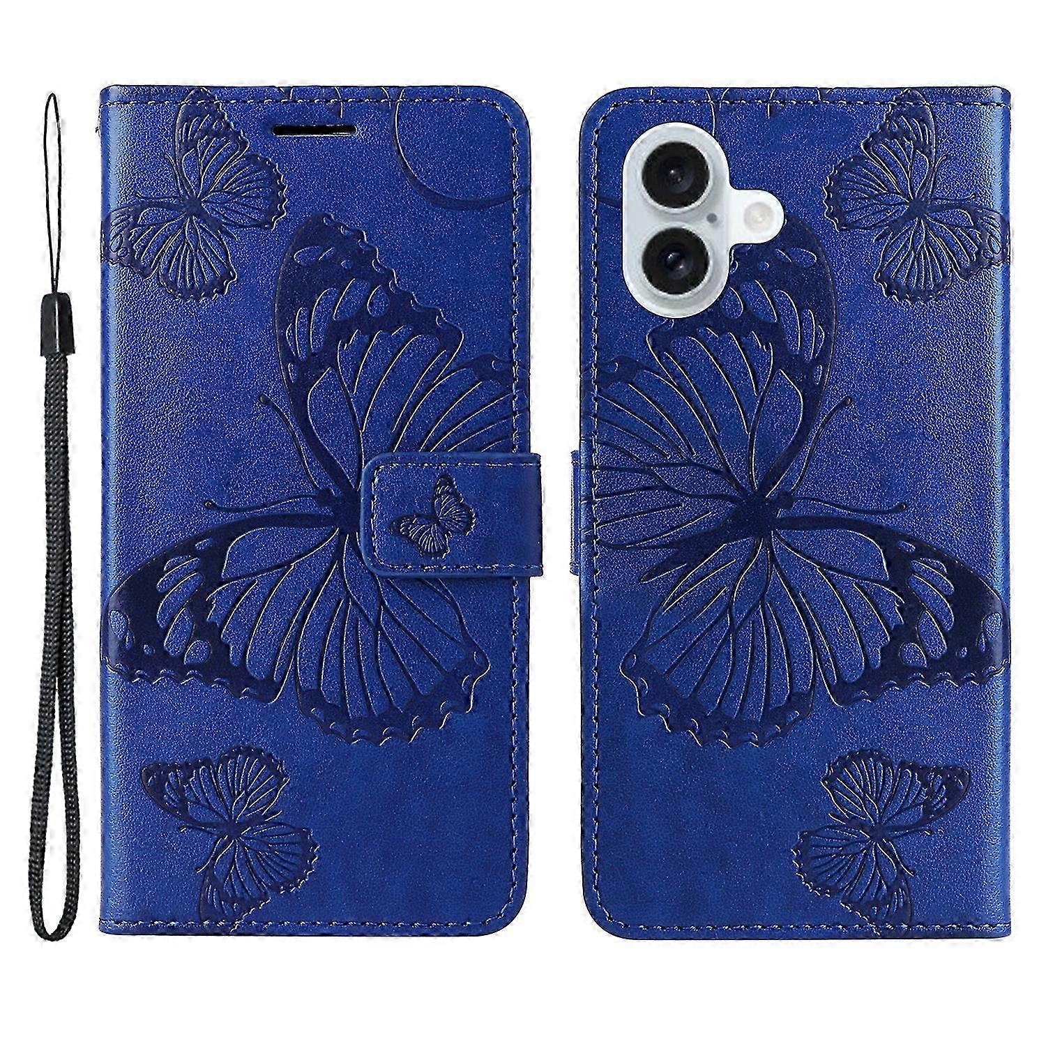 compatible iPhone 16 Plus Case Leather Wallet Protective Cover_Gift for G