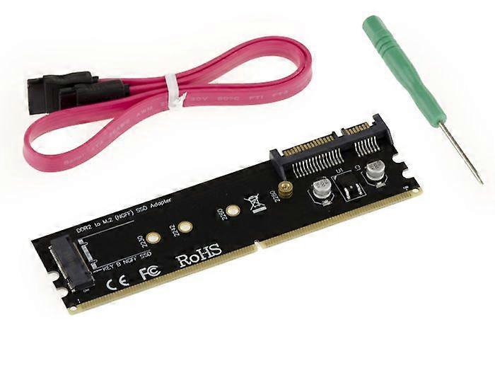 KALEA-INFORMATIQUE M2 (NGFF) to SATA 3 Adapter - Power and support via DDR2 port