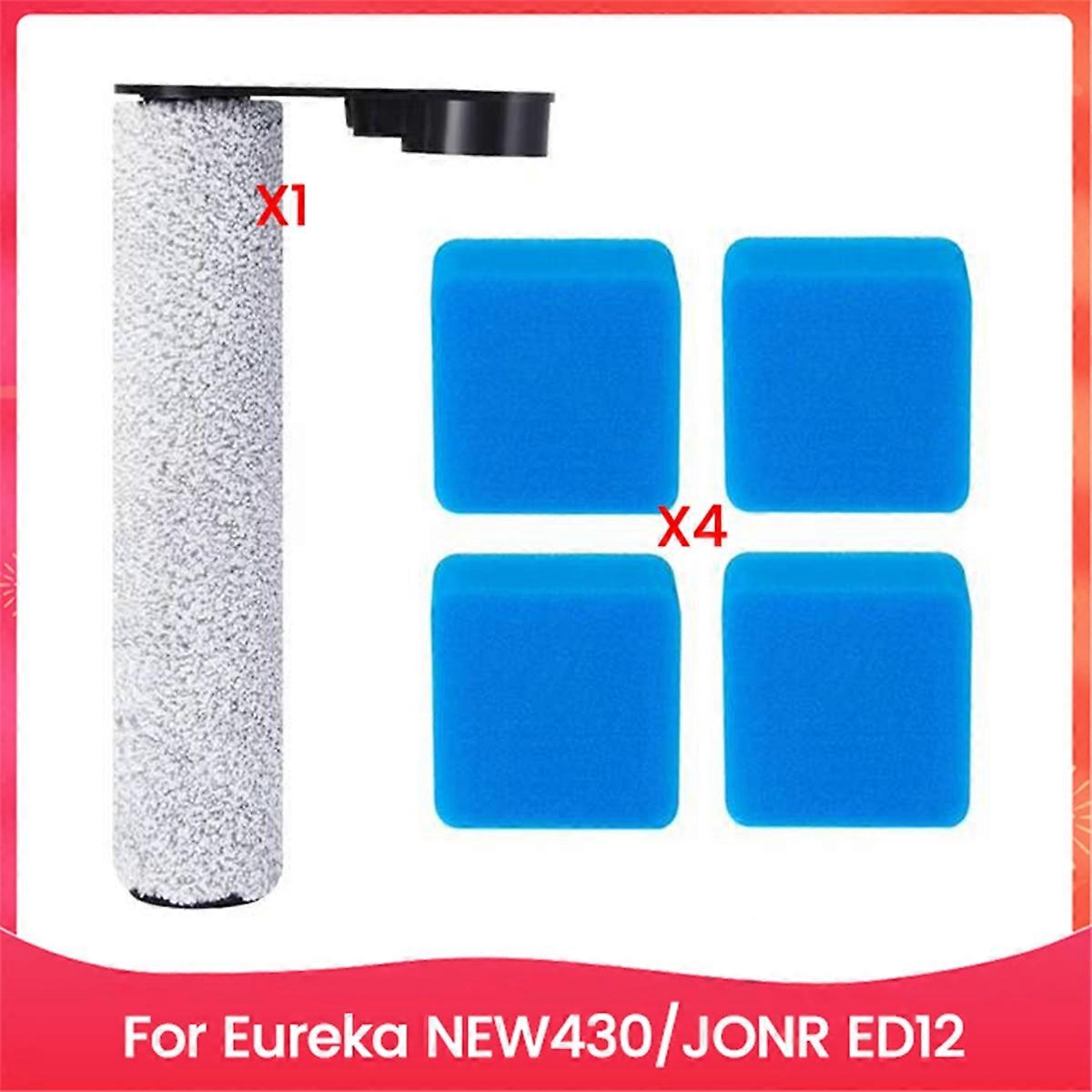 5PCS Main Brush and Sponge Set Replace for NEW430/ ED12 Floor Scrubber Replacement Parts Main Brush Sponge