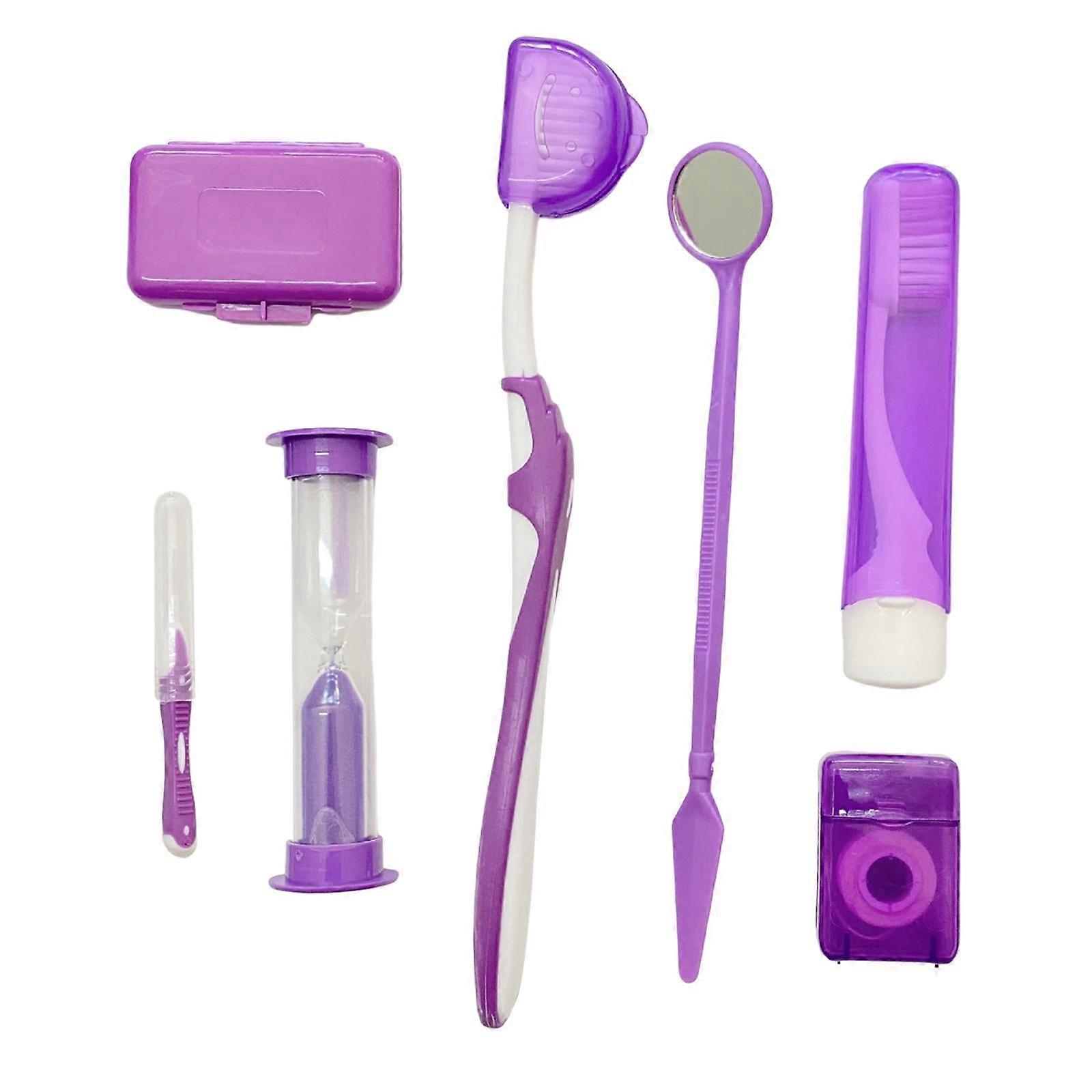 8 Kit Set Cleaning Protective Wax Brush Floss Thread