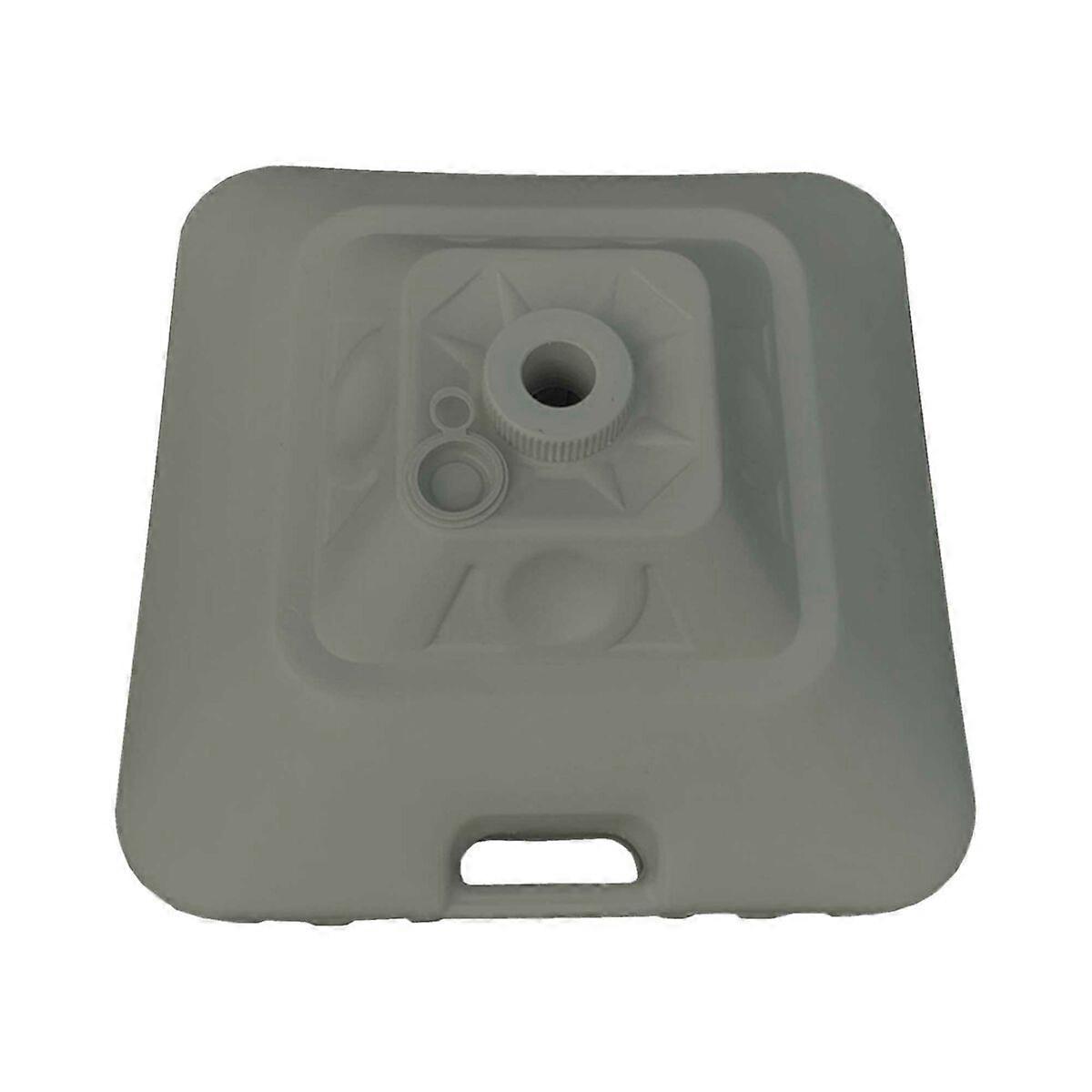 Marbueno 方形雨伞底座塑料 45x45x27 厘米 30L 白色花园泳池露台 10498