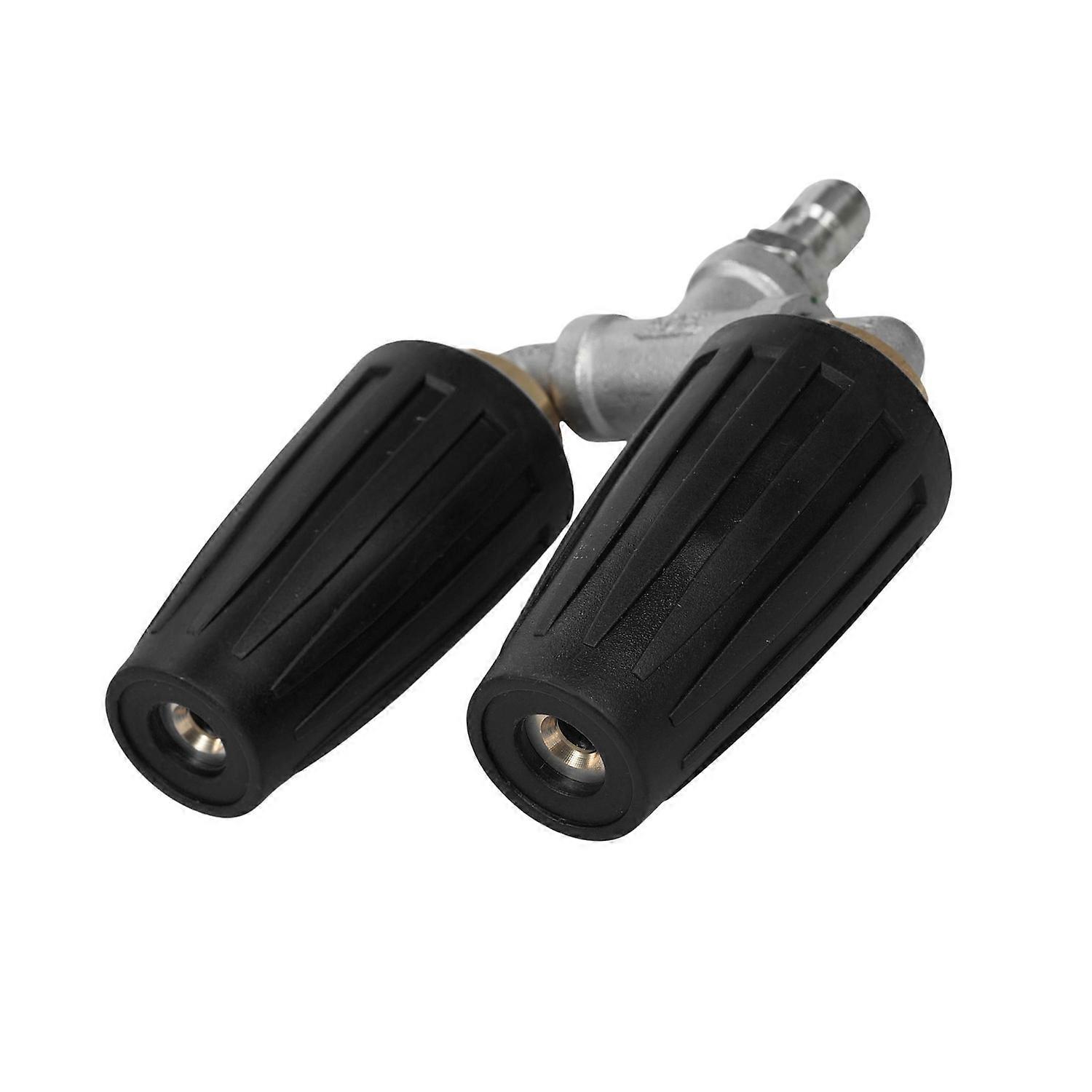 Pressure Washer Turbo Nozzle, 360° Rotating Dual Turbo Nozzle with 1/4'' Quick Connector 2.0 Orifice