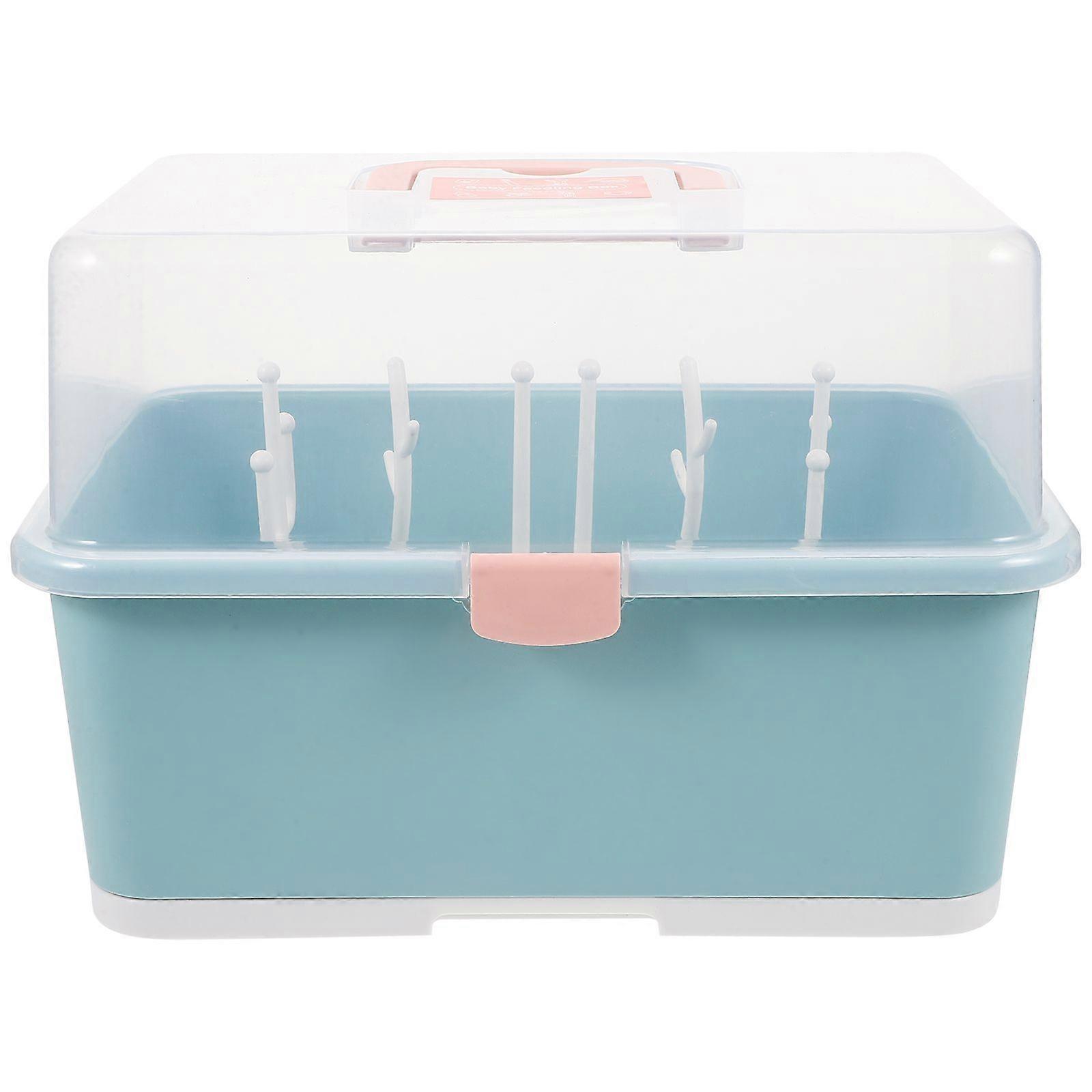 1Pc Baby Bottle Drying Box Pacifier Storage Rack Case Breastfeeding Supplies