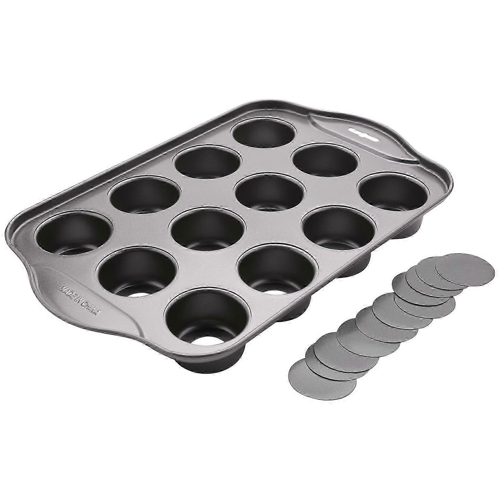 12 Cavity Mini Cheesecake Pan with 12 Pieces Removable Bottom Edition 0716