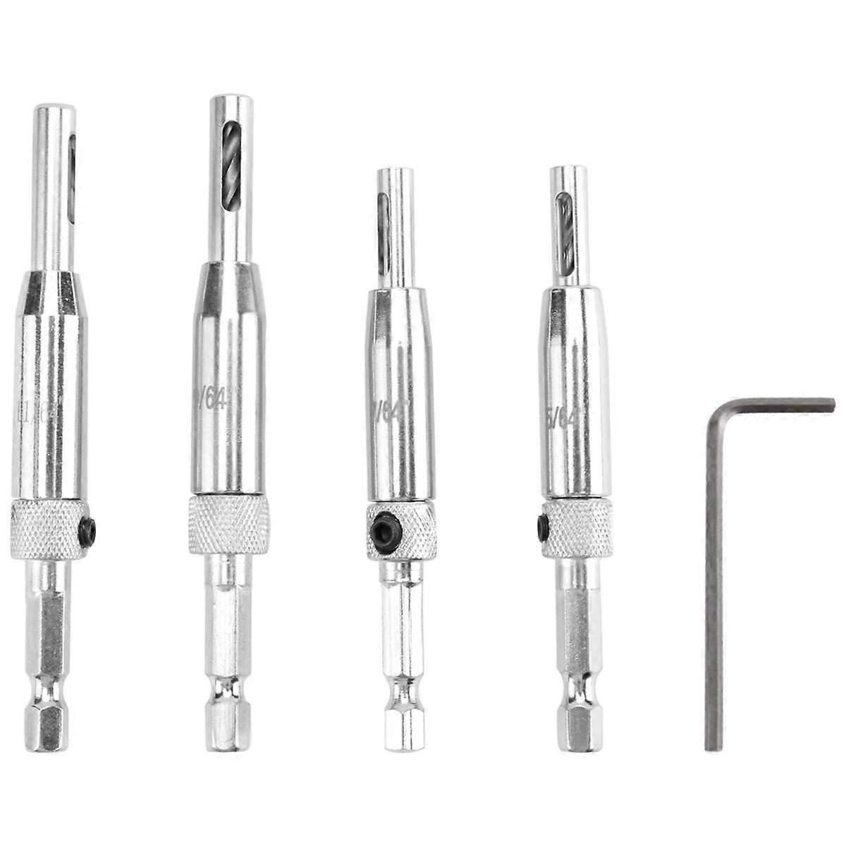 Center Drill Bit 5 PCS Hinge Set for Woodworking, Door Window