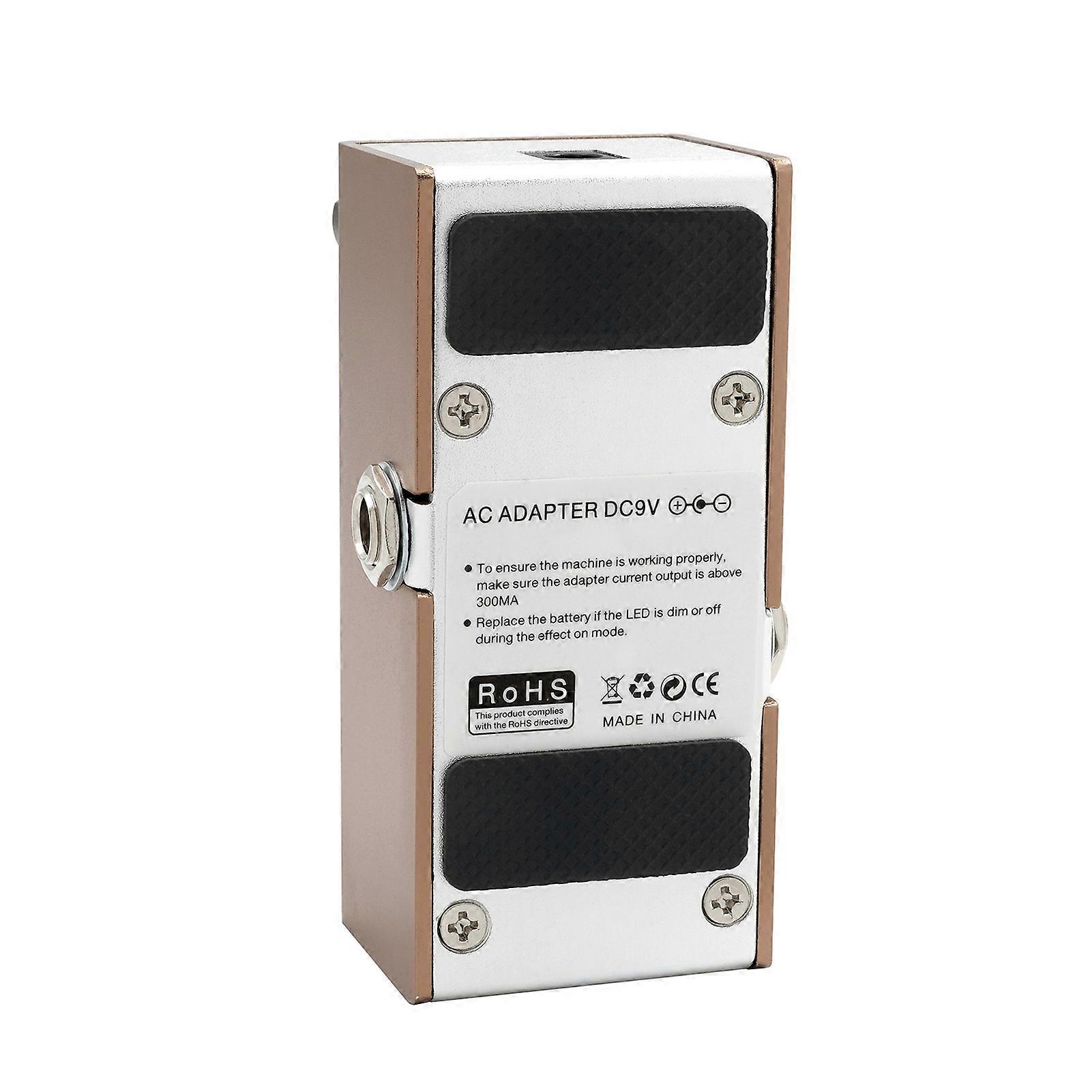 IRIN EF-08 Portable Effector Mini Single Electric Guitar Effect Pedal with True Bypass - Digital Delay (Coffee)
