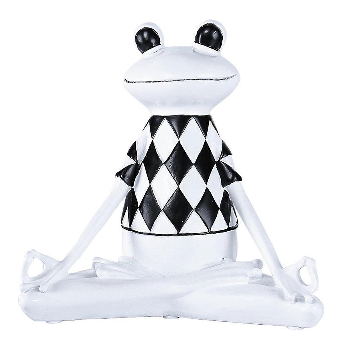 Abstract Yoga Frog Statue Frog Model Decoration A