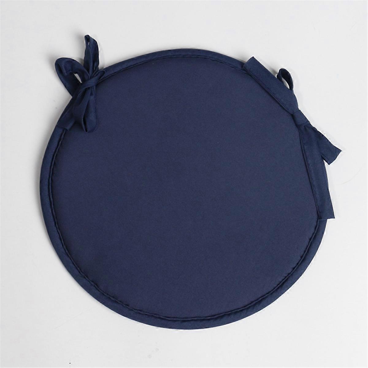 2 Pcs Circular Waterproof Chair Cushions for Garden Coffee Shop B