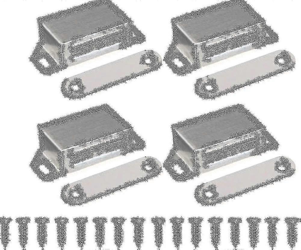 Magnetic Catch Cupboard Door Magnet - Magnetic Lock Door Magnets Door Closer Door Magnet Furniture Magnet, Stainless Steel 10 Kg Strong Cupboard Magne