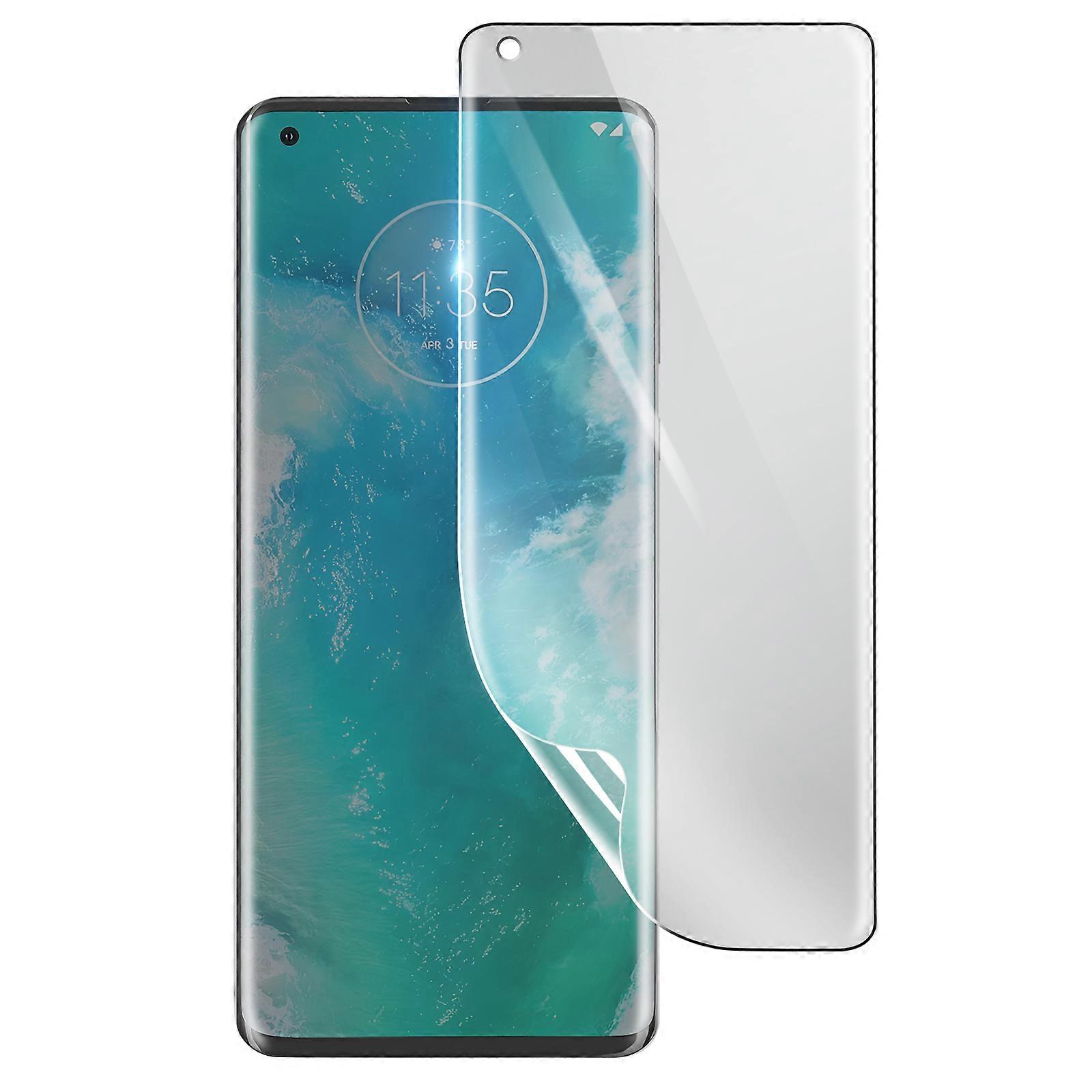 Shockproof Hydrogel Screen Protector for Motorola Edge Plus, Sienna