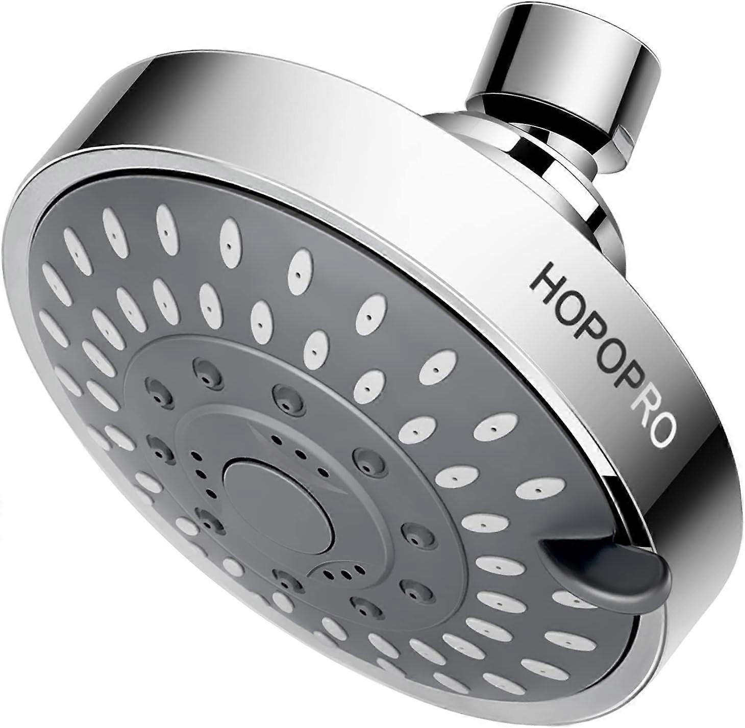 High Pressure Shower Head with 5 Different for Modes Low Pressure Bathroom 4.1 Inch