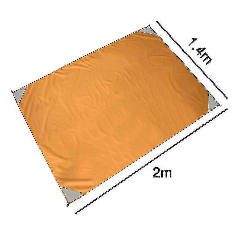 Outdoor Camping Mat Waterproof And Convenient Foldable Picnic Mat Lawn Moisture-proof Mat Polyester Plaid Beach Mat-easily Fits Into Small Bag, Washab