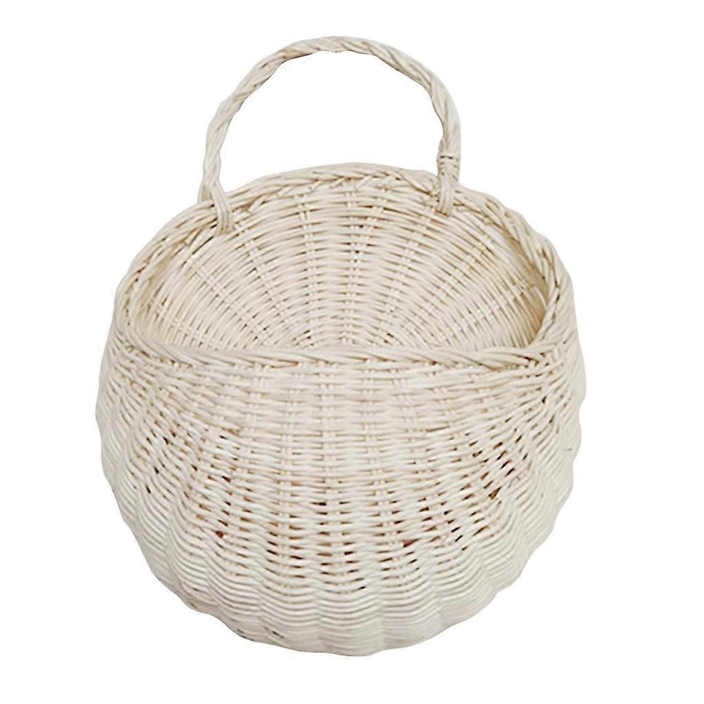 Scaffale di stoccaggio in rattan non tossico ecologico con bordi lisci Innocuo per le persone Ti protegge in tutti gli aspetti Bianco