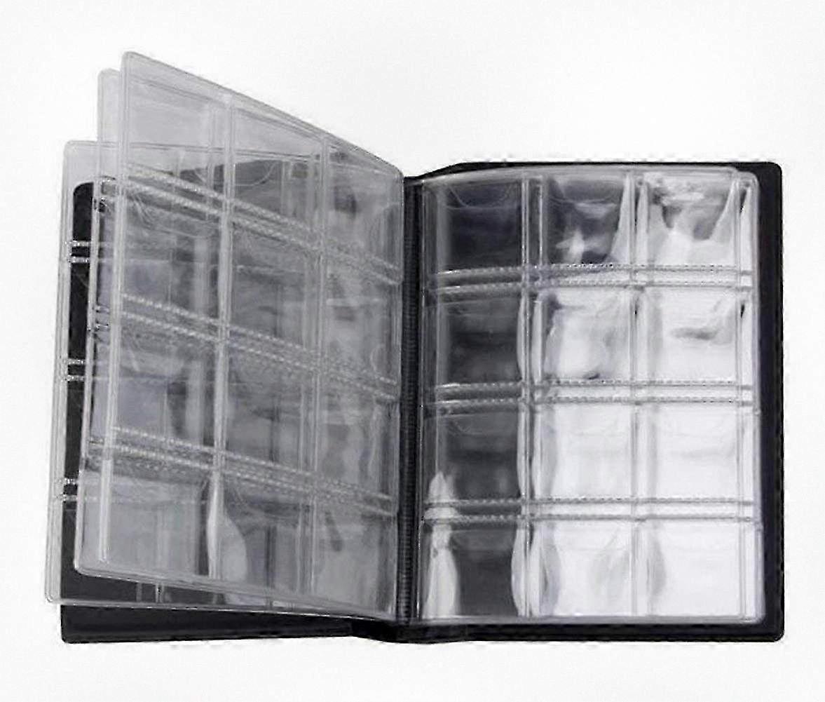 Black 10-Page 120-Pocket Coin Storage Album for Commemorative Coins & Pennies