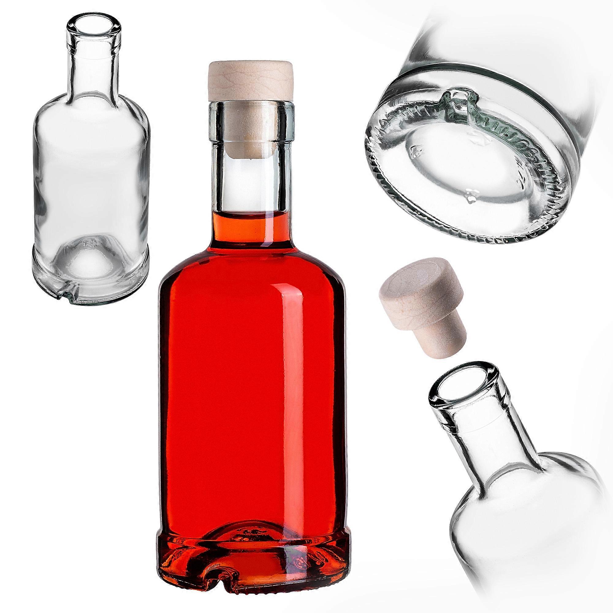 KADAX Γυάλινο Μπουκάλι 250ml Για Βάμματα με Φελλό