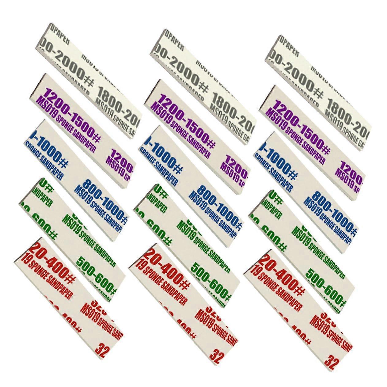 Sandpaper Sponge Sander Pads Set for Plastic Models - Multi-Sized DIY Crafting Polishing Sanding Kit