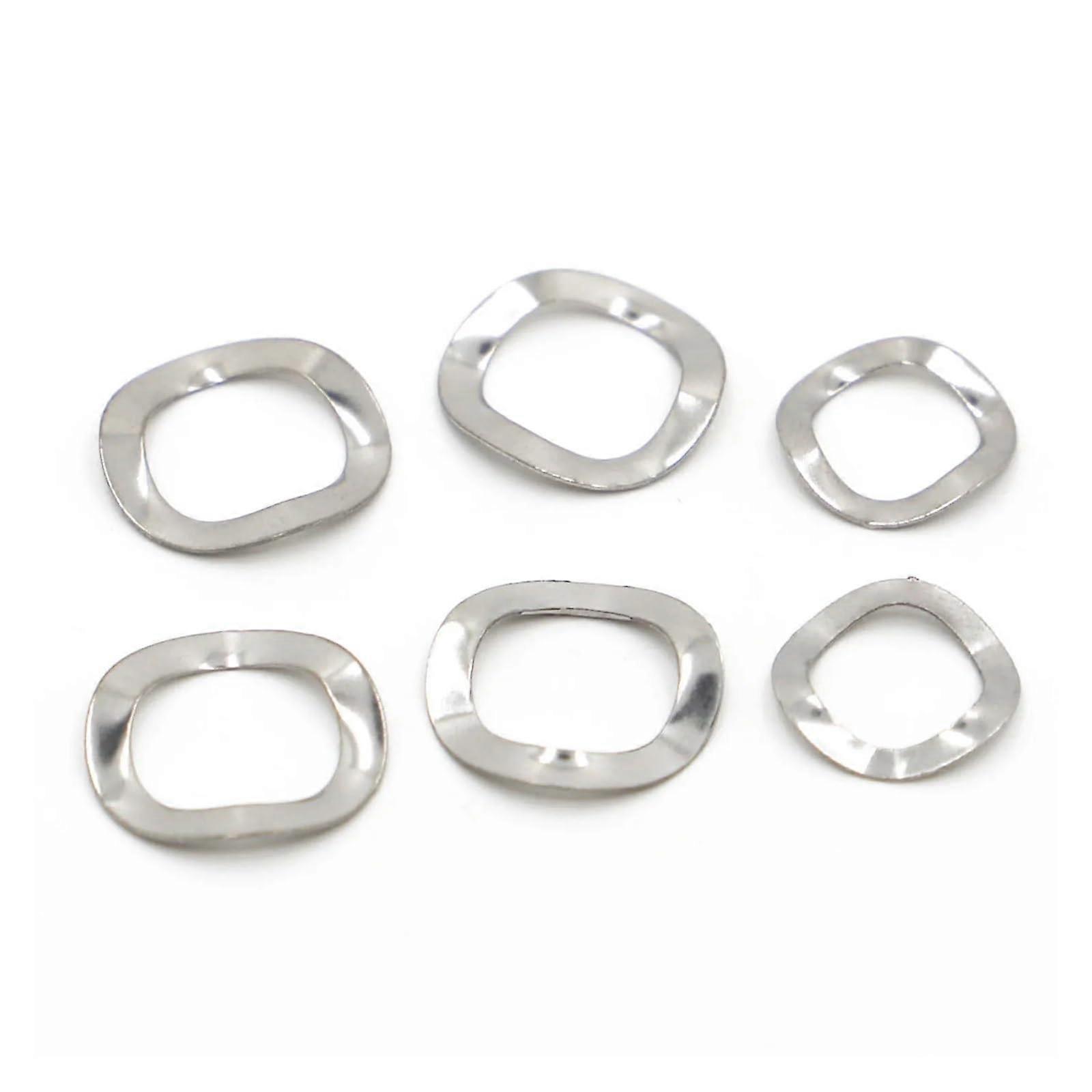 Three Wave Washers M3-M31 304 Stainless Steel Seal Washers And Spring Washers Hardware Fittings Pack Of 10 M10x15x0.3