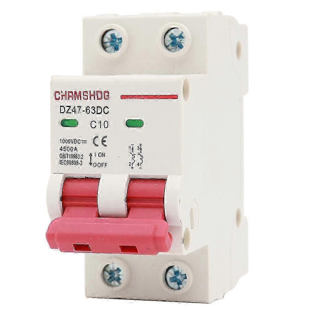 Dc Circuit Breaker 1000v 2 Pole Double Mcb Solar Pv 63 Amp
