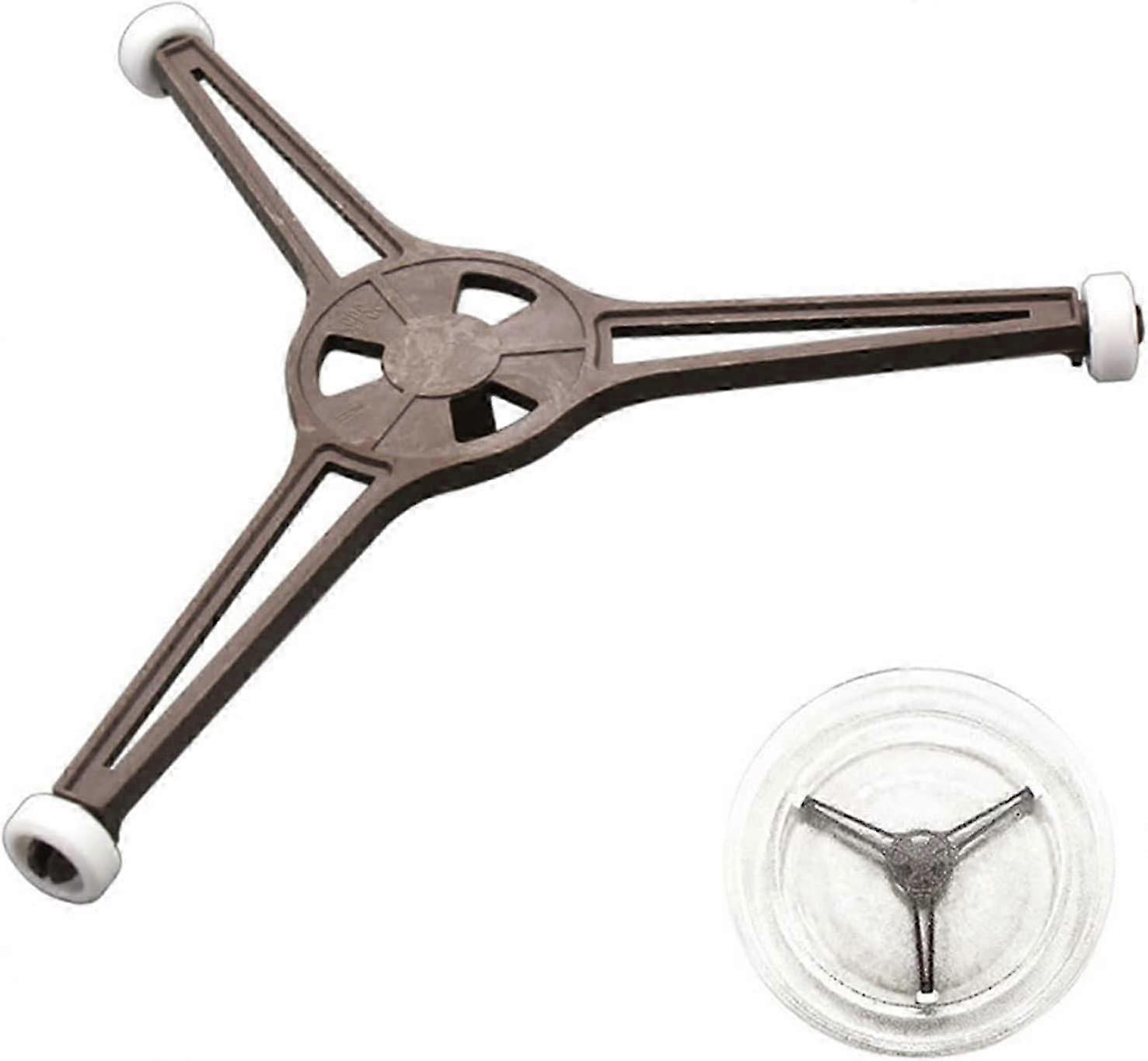 Microwave Rotating Cross Turntable,Universal Microwave Turntable Support Stand(24 cm)