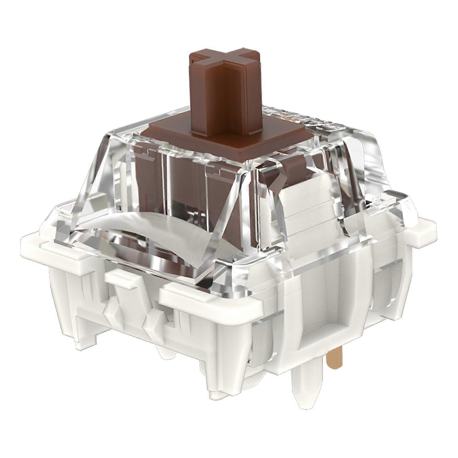 Gateron G Pro 3.0 Brown Switches for Mechanical Keyboard,5Pin 55gf Tactile/Pre Lubed/Pin Stronger/RGB Switches(108pcs,Brown,3Pin)