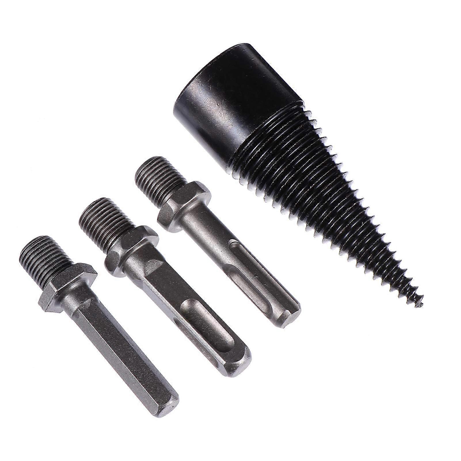 Wood Chopping Drill Bit for Firewood Splitting, High-Speed Steel Woodworking Tool, 22mm Cone Drill Bit for Woodworking Kits