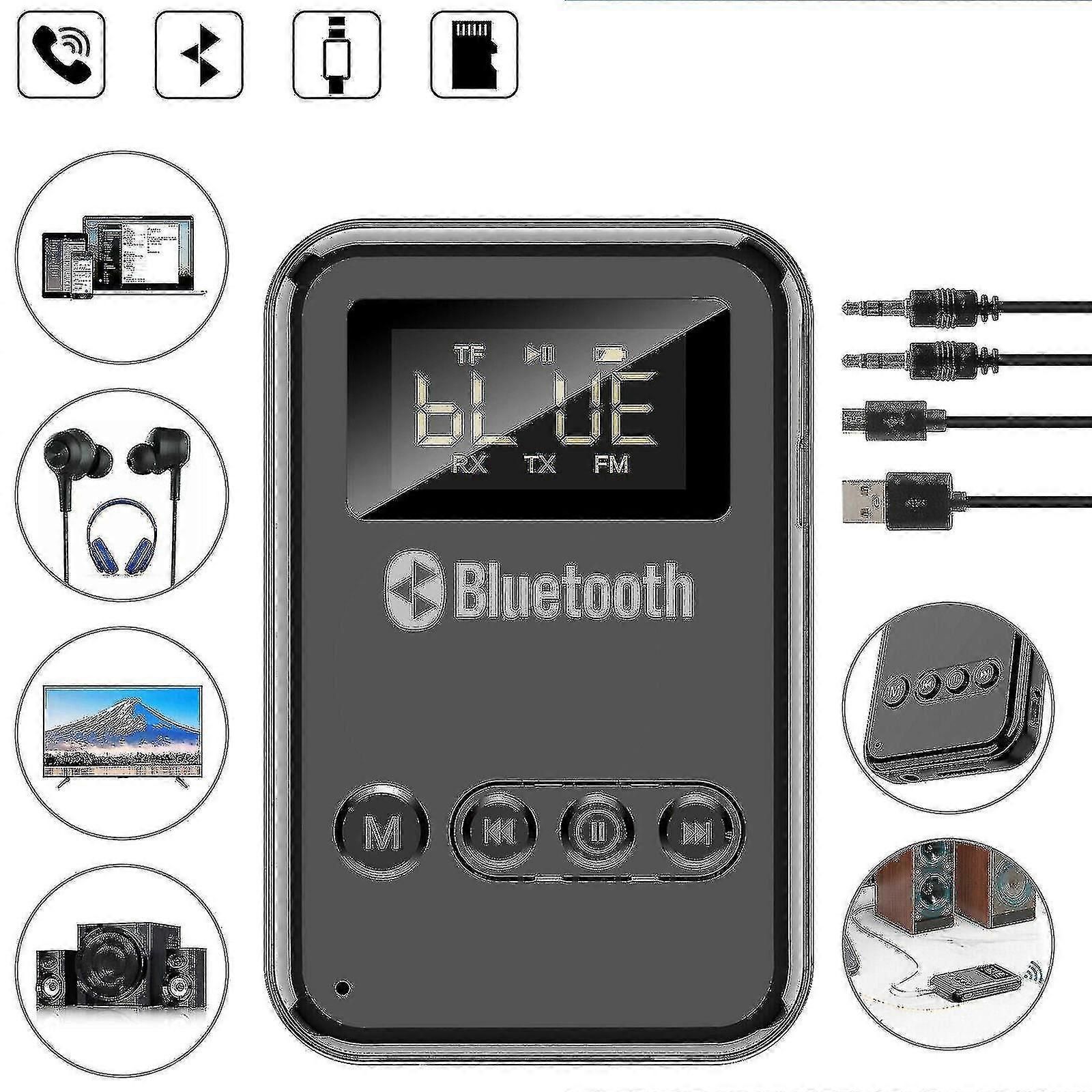Bluetooth-modtager Aux Bil Bluetooth-adapter Computer Tv Fm Bluetooth-sender 5.0
