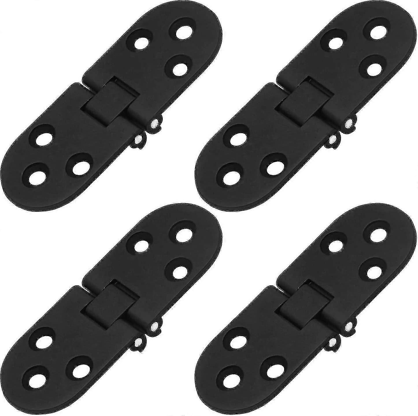 4pcs Tray Hinge, Heavy Duty Folding Flip Top Hinge 180 Degree Round Edge Hinge