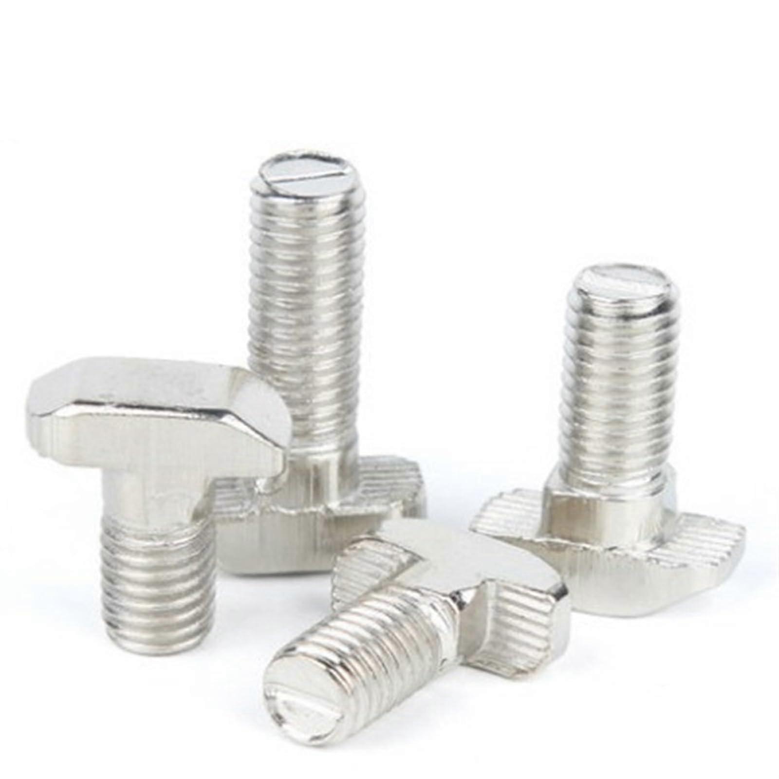M5 M6 M8 T Hammer Head T Bolt Βίδες σύνδεσης αλουμινίου για προφίλ αλουμινίου σειράς 20/30/40/45 Σετ 10PCS