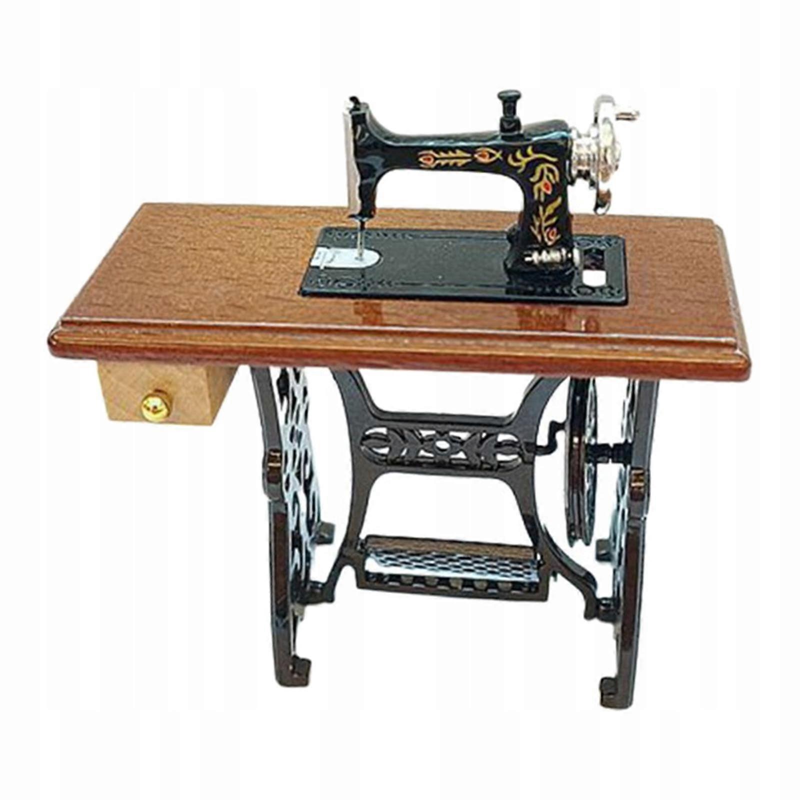 1/6 Miniature Sewing Machine Bjd Doll Decor