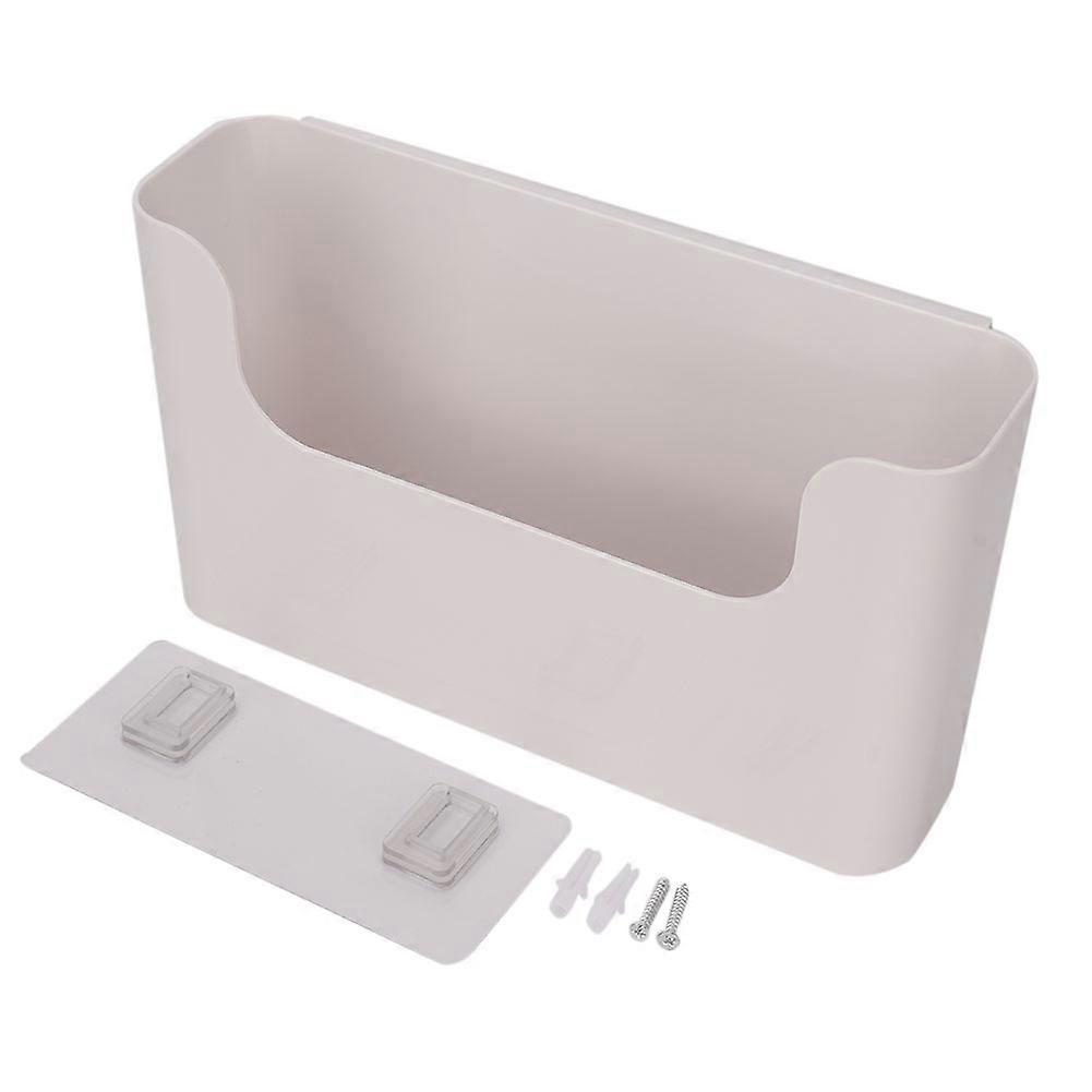 Wall Mounted PP Storage Shelf Cutlery Organizer Holder Bathroom Kitchen