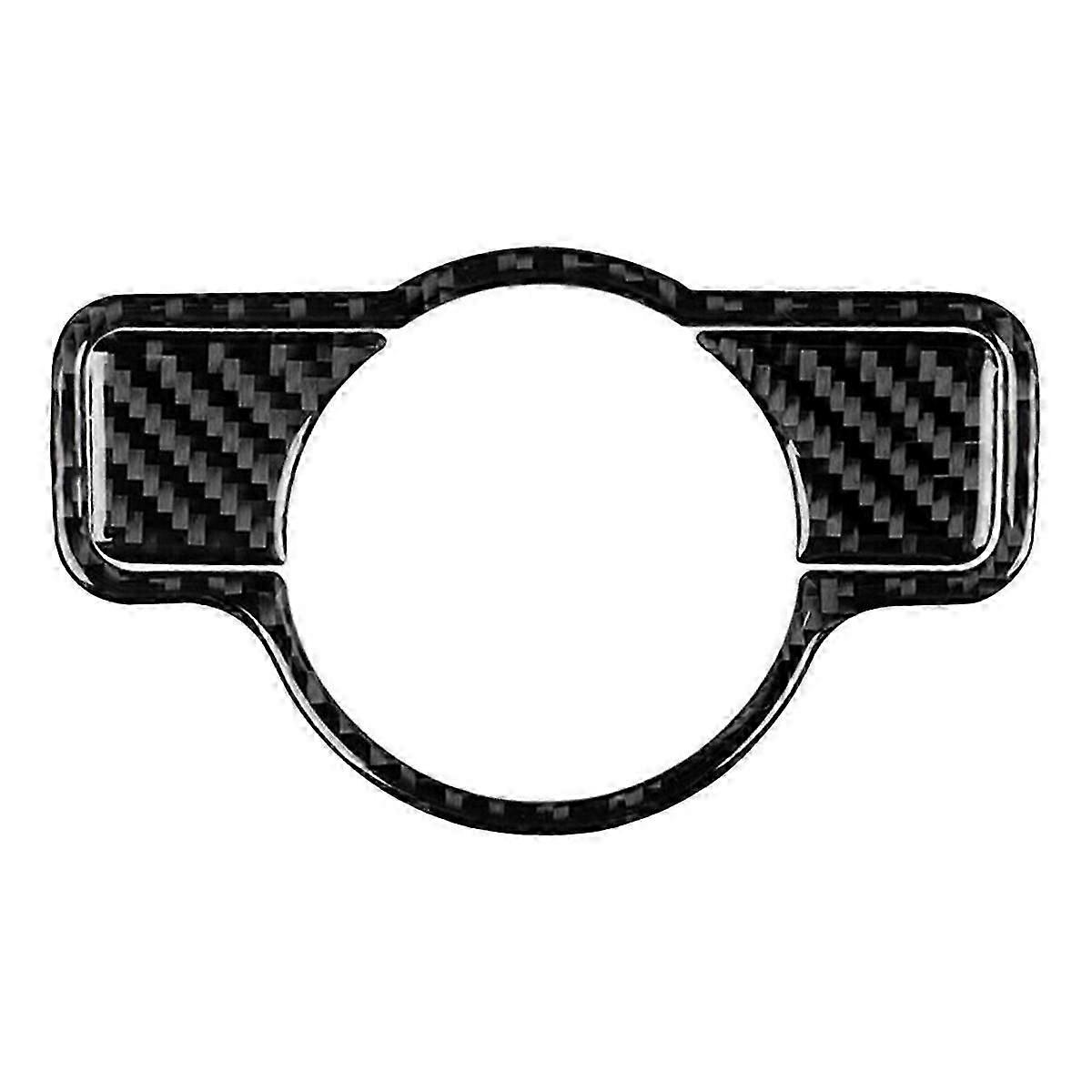 Carbon Fiber for - C Class W204 Inner Headlight Switch Decorative Cover Trim