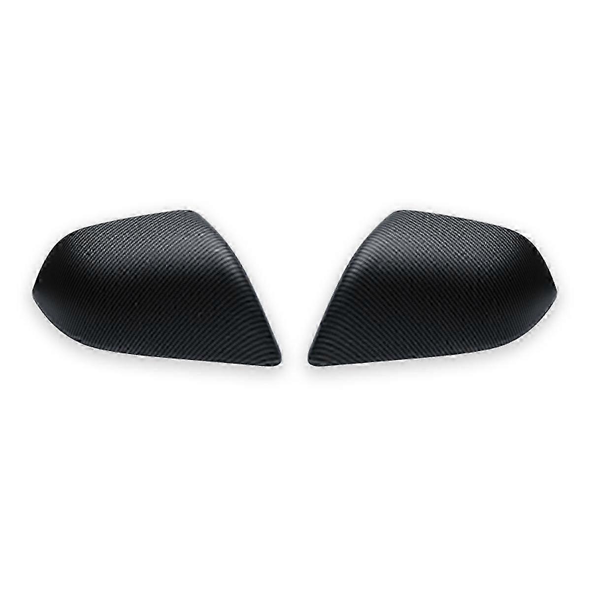 För Model Y Model 3 Backspegelkåpor, backspegelkåpor, matt kolfiber