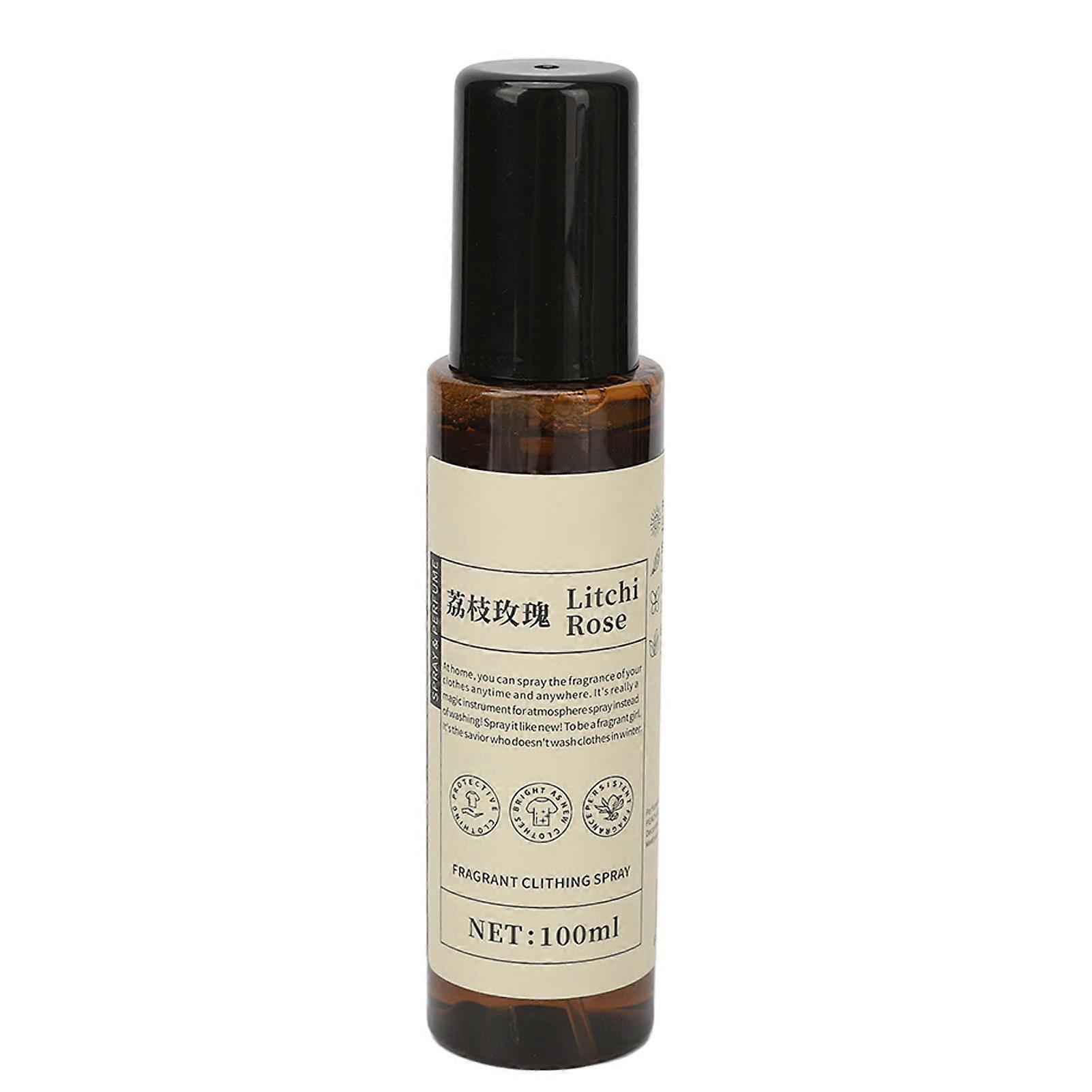 Lychee Rose Scent Fabric Refresher Odor Eliminator Fine Mist Light Fragrance Laundry Scenting Spray 100ml