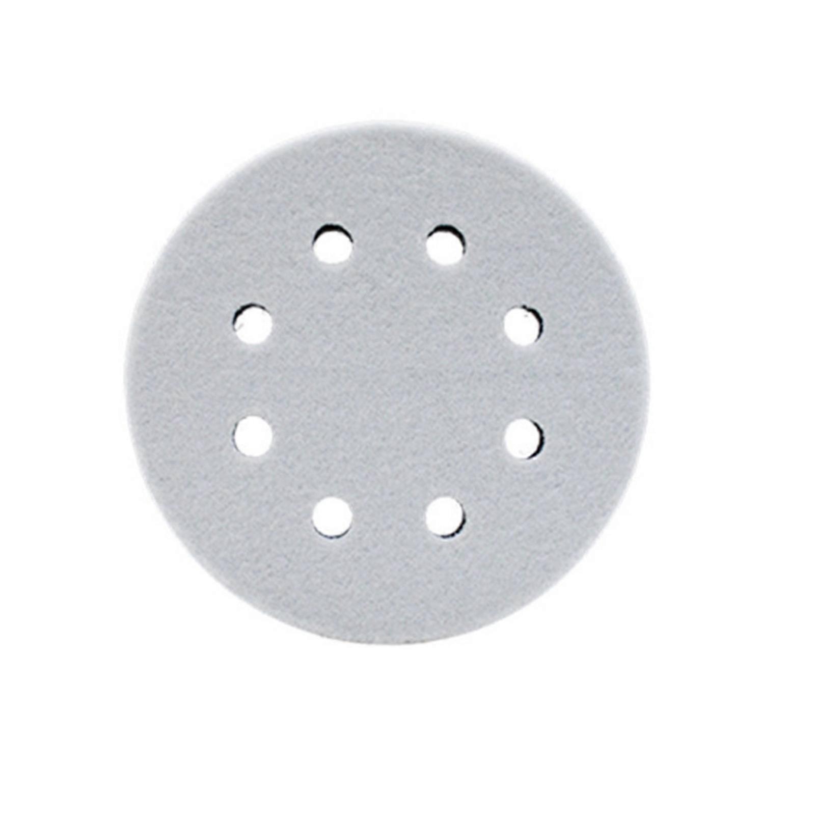 8 Hole Sanding Pad 5 Inch Soft Foam Backing Pad Sponge Cushion Buffer Pad for Orbital Sander with Hook and Loop Design