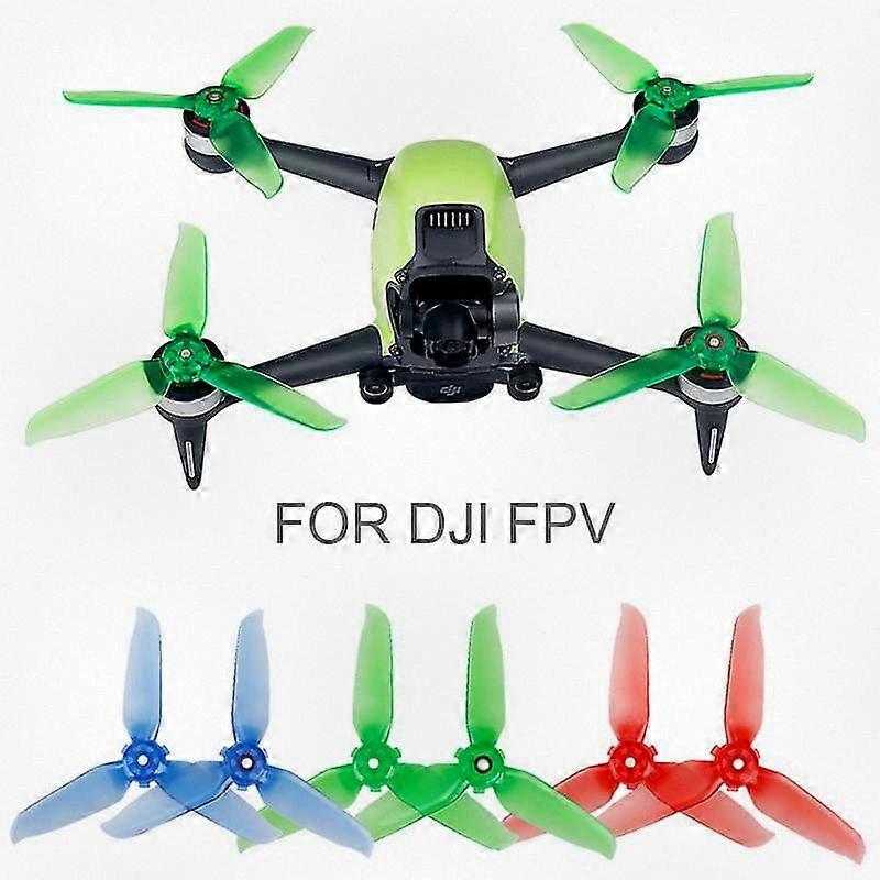 Set of 4 Multicolor Quick Release Propeller Blades for Compatible DJI FPV Drones