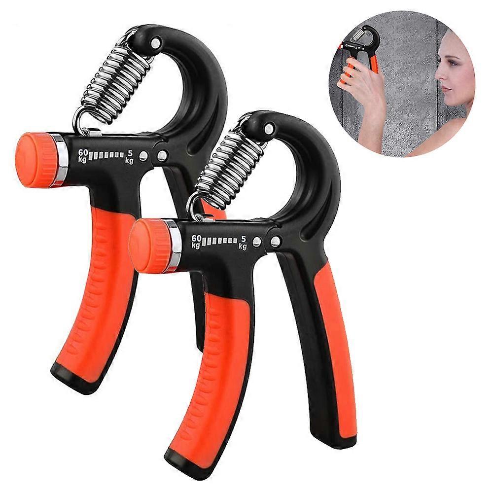 Grip Strength Device|2Pcs Adjustable Grip - Black Red