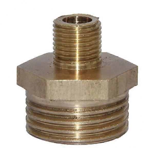 2-4pack 1/2-1/8" Brass Double-Headed Hex Bushing Fitting Connector Coulping