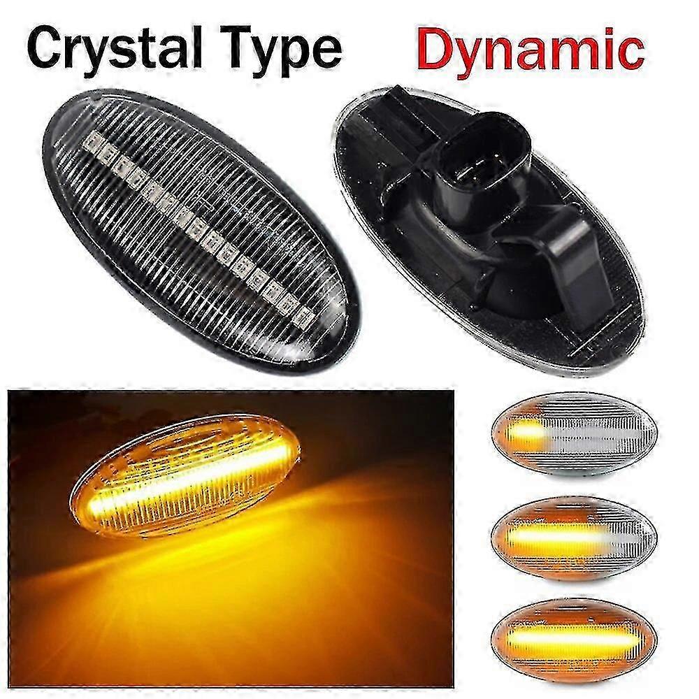 2x For Mazda 2 3 5 6 Bt-50 Mpv 2004 2005 2006 Led Dynamic Turn Signal Side Marker Light Sequential Blinker Lamp hwy