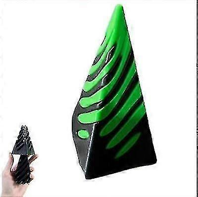 Unmögliche Pyramide Passthrough Skulptur, 3D Pyramide Kunst - Grün