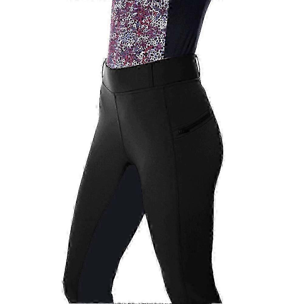 Elegant And Sleek Women's Horseback Riding Trousers With High Elasticity And Washable Leggings For Fitness And Running Activities