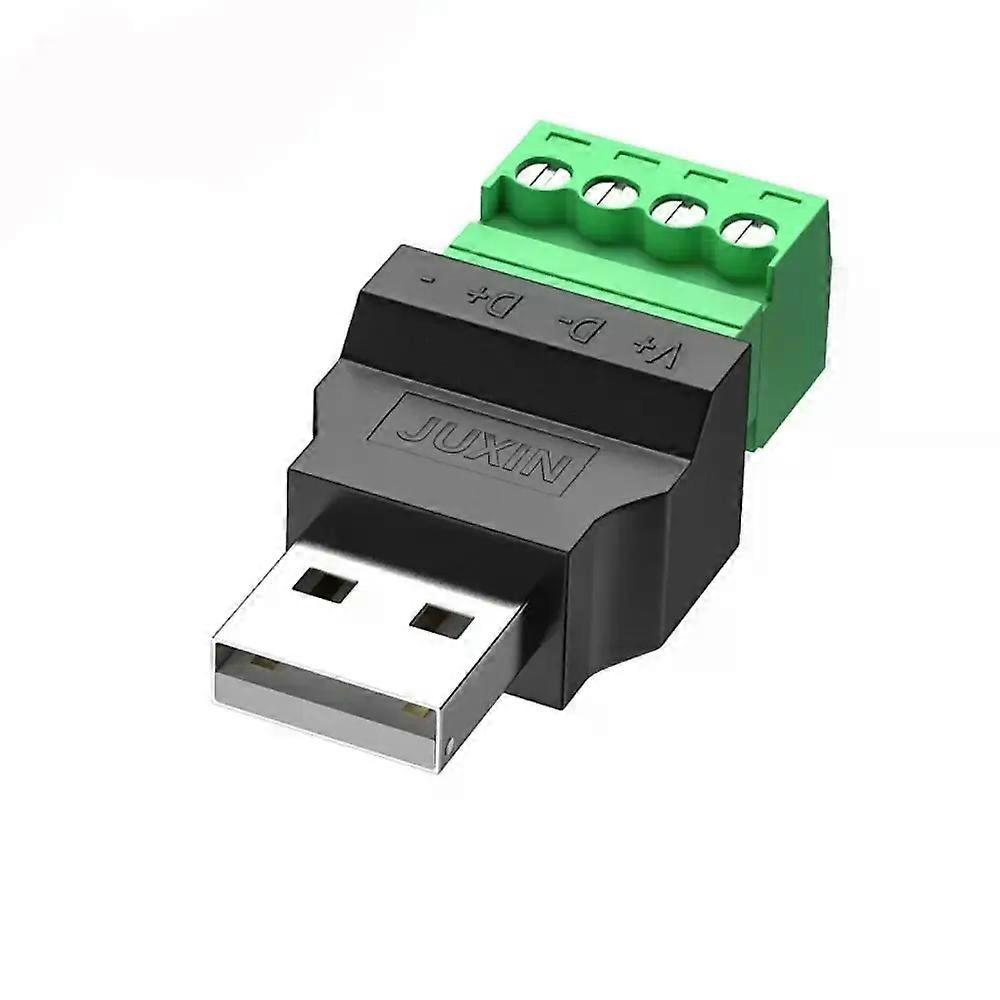 USB Plug USB 20 USB Connector Type A 4 pin USB Turn Terminal Adapter Connector Jack Type-A 4-pin Male/Female Plug