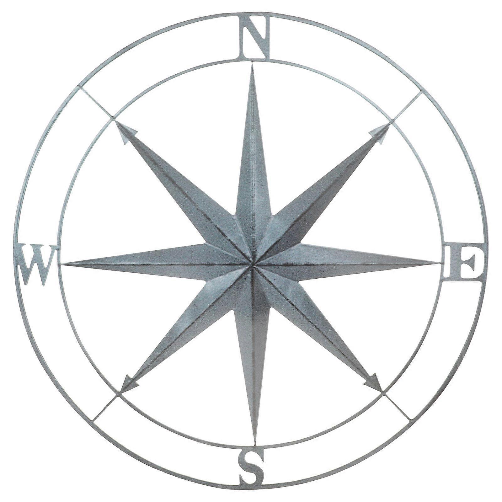 Vintage Wall Hanging Compass, Smooth Finish for Elegant Ambiance